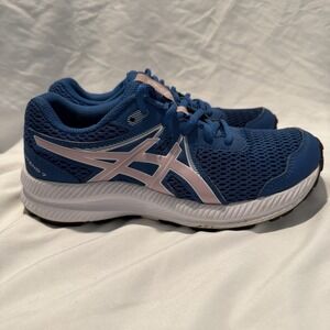 ASICS GEL-Contend 7 Women's Running Shoes Blue Pink 1014A192